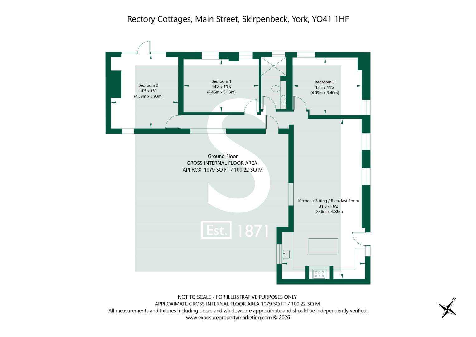 2 Rectory Cottages, Main Street The Old Byre Skirpenbeck York YO41 1HF