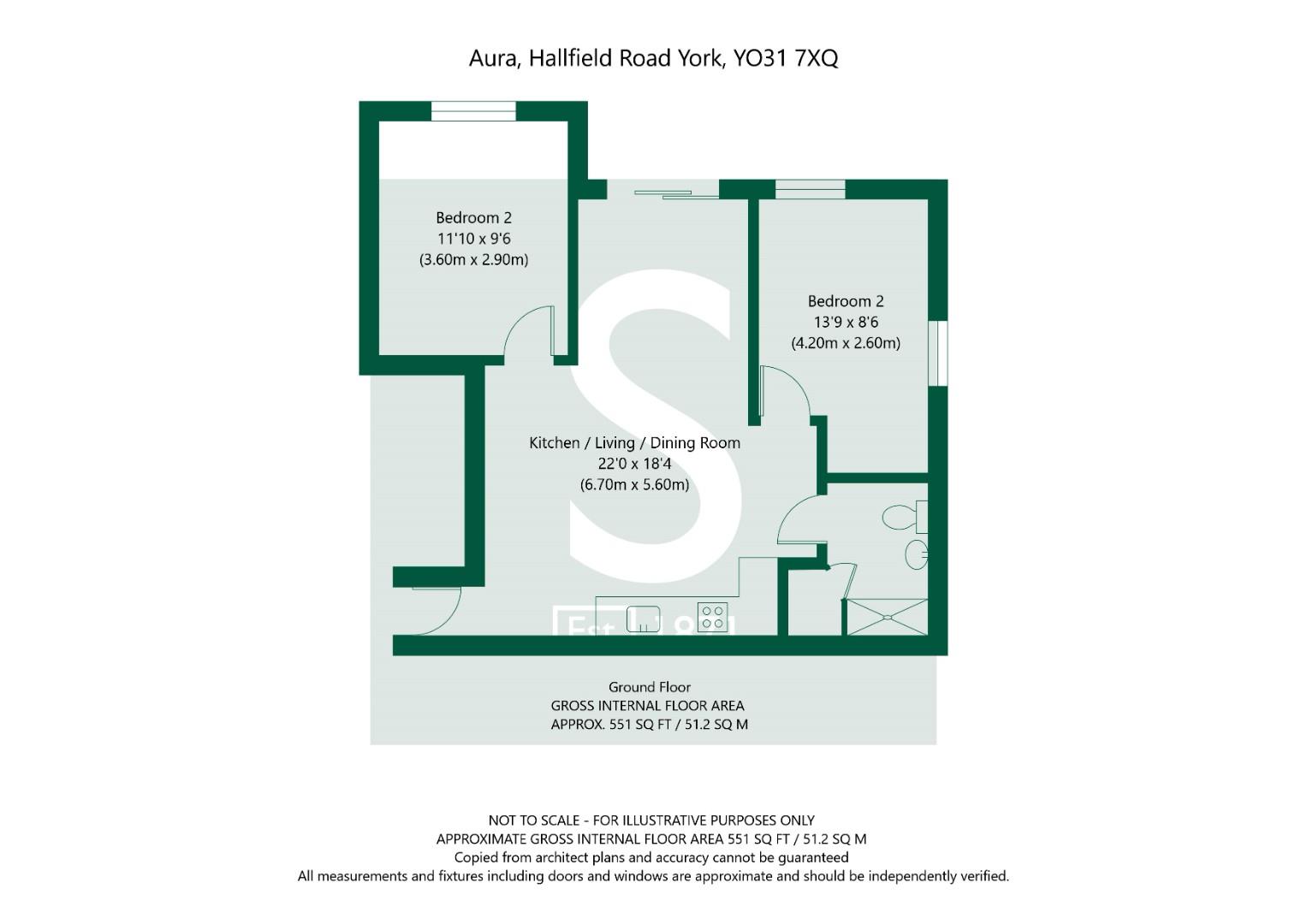 Hallfield Road Flat A, Aura York YO31 7XQ